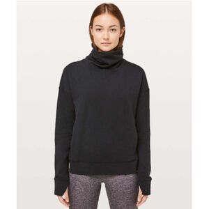NWT Lululemon Go Forward Pullover Black Fleece, Size10